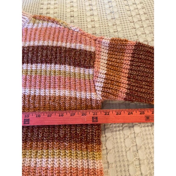 So Womens Striped Sweater Extra Soft Loose Knit Size Small Measures like Large - Picture 9 of 12